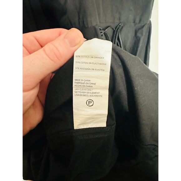 BIBHU MOHAPATRA x RTR Black Poplin Fringe Western Mid Cutout Dress Size 8 - Picture 5 of 8